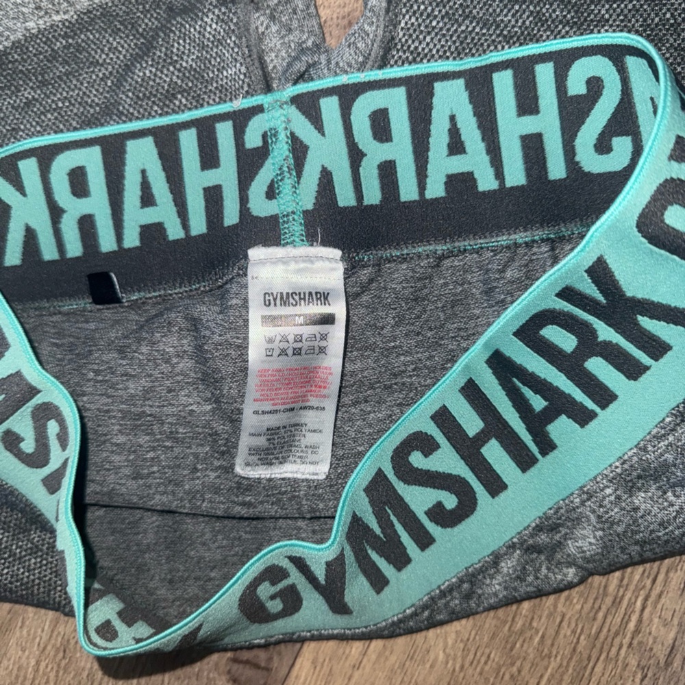 Gymshark Gray Bike Shorts with Heathered Fabric